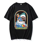 Лидер продаж, парные футболки с надписью This Is Me, забавные, с принтом Stay позитивная Акула, новые стильные футболки, большие размеры, хлопковая классическая популярная уличная одежда