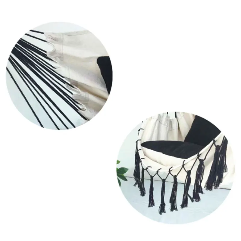 Висячий стул с кисточками открытый для взрослых и детей Крытый Подвесной