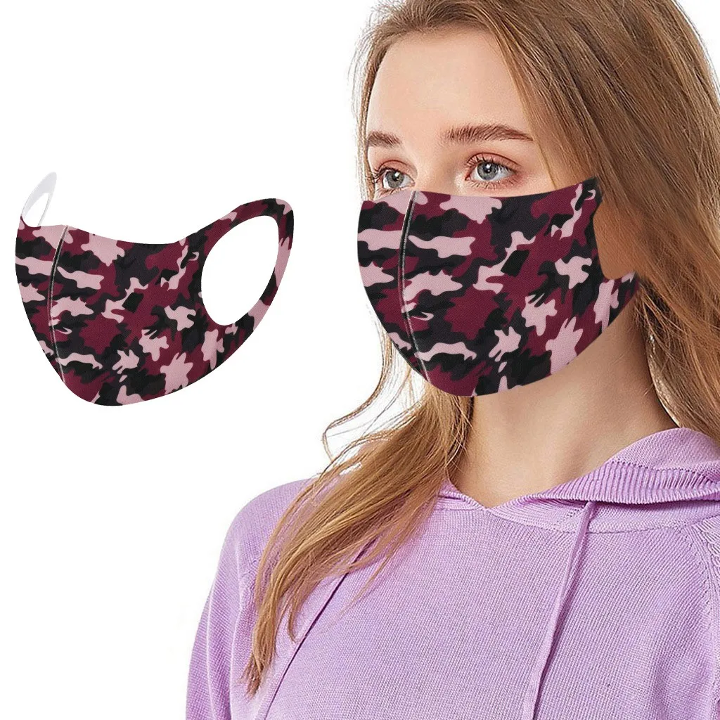 

Reusable Washable Mask Unisex Half Face Mouth Cover Mask for Outdoors Colorful Face Mascarillas reutilizable masque C14