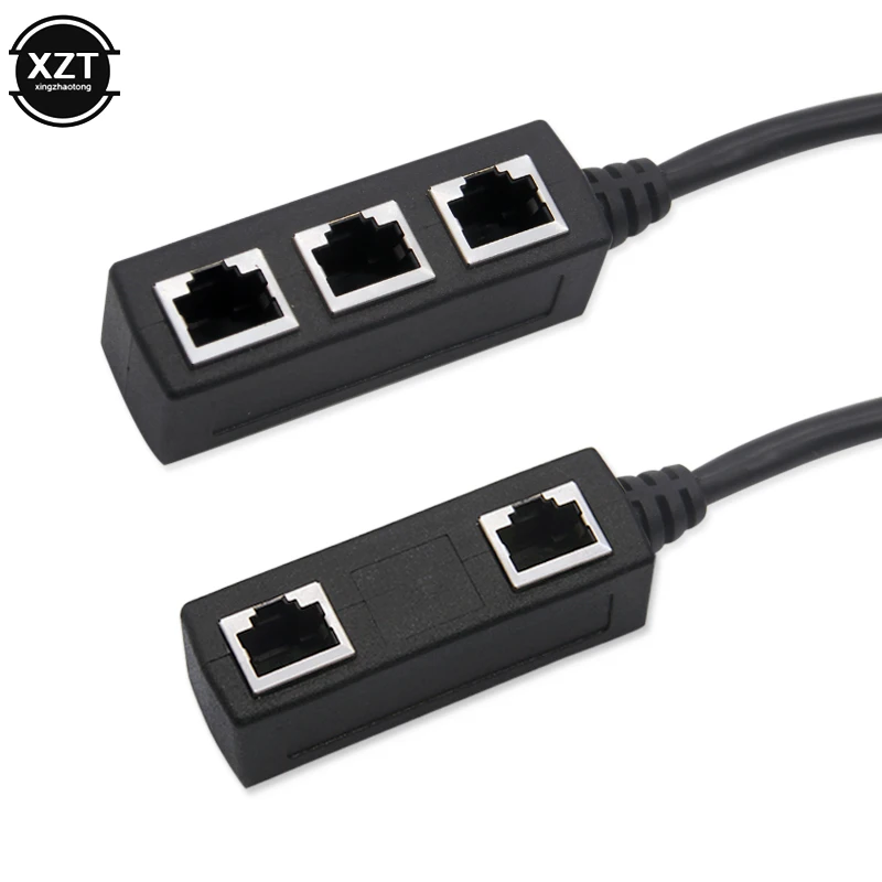RJ45 Сплиттер 1 папа до 2/3 мама порты rj45 адаптер кабель Ethernet сеть LAN разъем