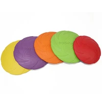 natural rubber pet dog toys funny puppy flying discs toy dogs training plate home pets training supplies pet supplies