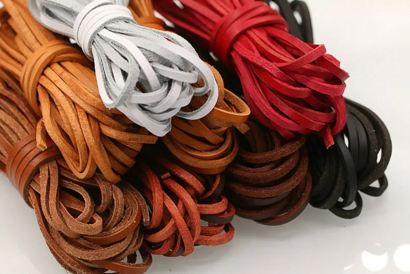 Шнур из натуральной кожи для ювелирных изделий лента с кружевом сделай сам 5