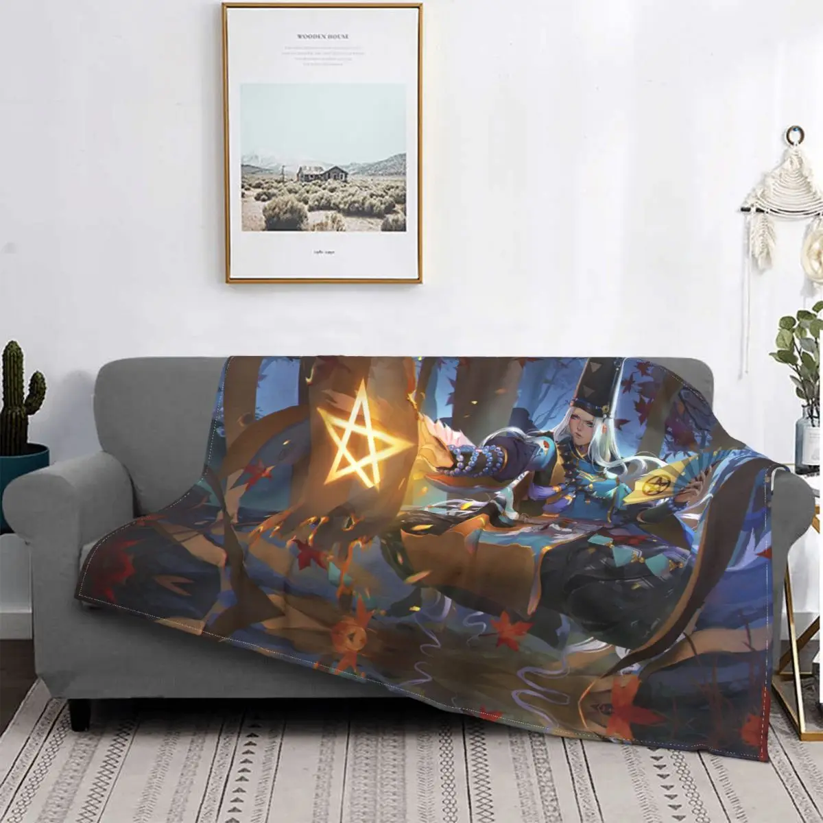 

Junge Onmyouji аниме Decken звук Onmyoji Abe Haruaki флисовый супер atmungsactive Decke для украшения дома ресторана