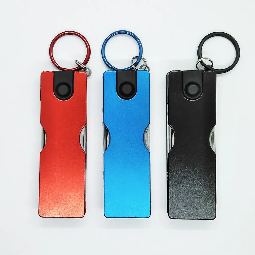 Брелок Мультитул аксессуары с светодиодный фонариком ножницы для очистки ногтей