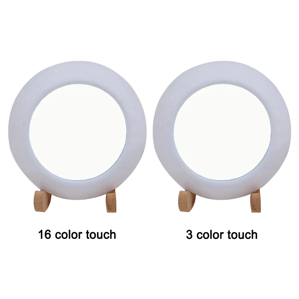 

Art 3D Moon Lamp Gifts for Children or Lover, Night Light Lighted Makeup Mirror, Bedroom Nightstand Dimmable Moon Light