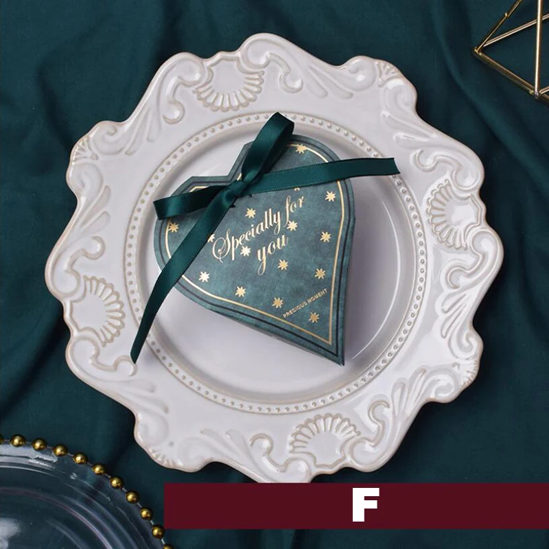 

10Pcs Heart Wedding Candy Boxes Birthday Present Gift Favor Boxes Party Decor