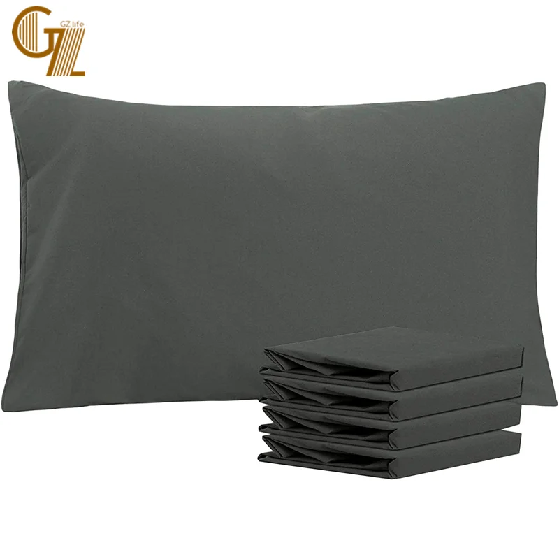 

GZ LIFE 100% Brushed Microfiber Pillow cases Set of 2 Soft and Cozy Wrinkle Fade Stain Resistant