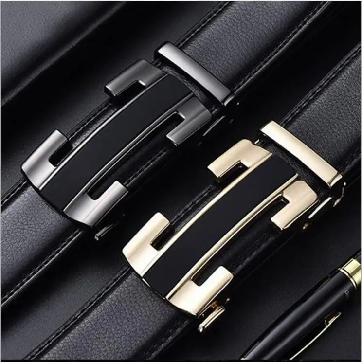 Komeiqi, men's belt, suitable for various scenes, two-layer leather embossing process, high-end atmosphere, high-end fashion