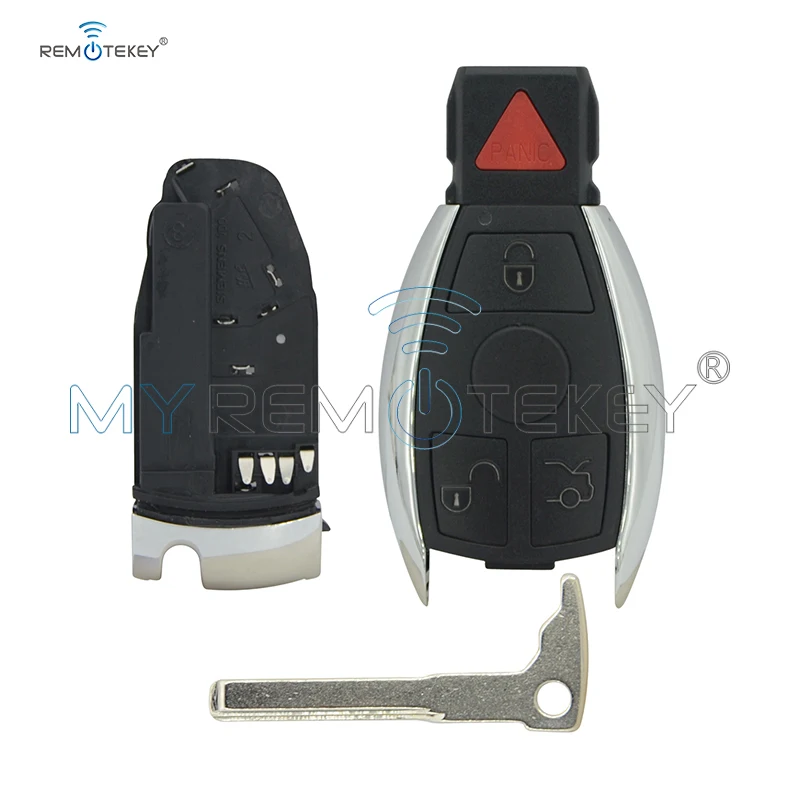 Чехол для смарт-ключей Remtekey Сменный смарт-ключа с 3 кнопками и паникой Mercedes 2008 2009