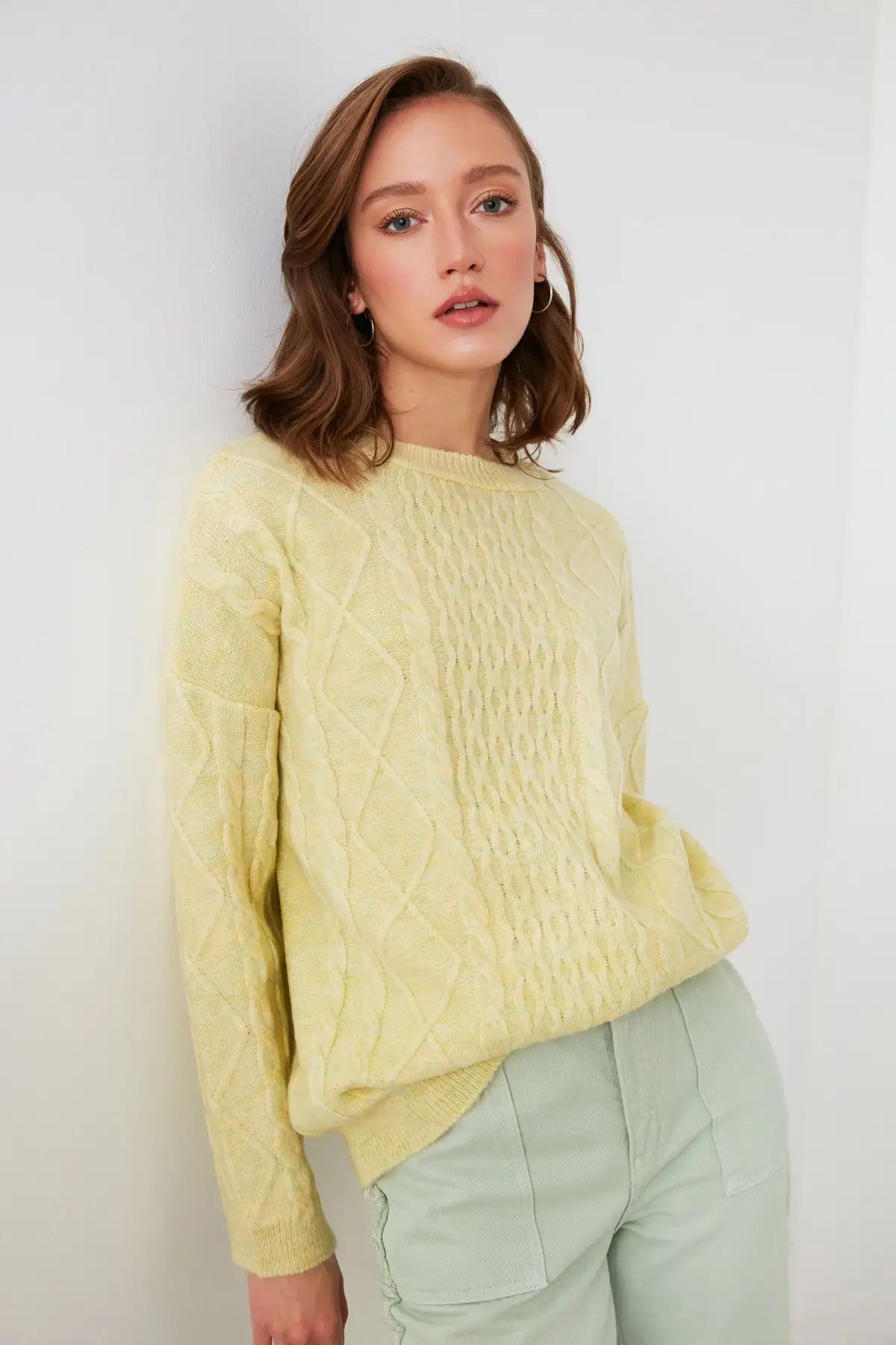 

Trendyol Braided Knitwear Sweater TWOAW21KZ2517
