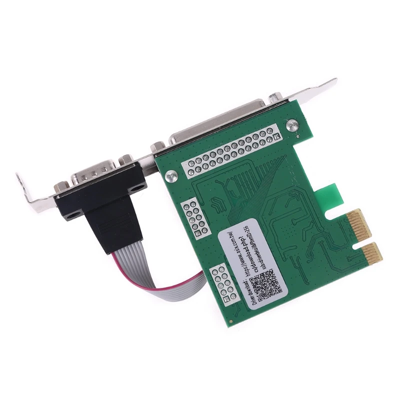 AX99100 1P1S RS232 последовательный параллельный порт DB25 25Pin PCIE Riser Card PCI-E Express конвертер