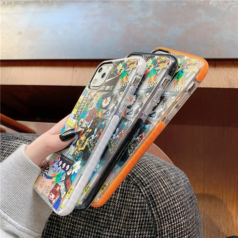 В стиле ретро в граффити Прозрачный чехол для телефона iPhone 11 Pro Max X Xs XR 7 плюс 8 s