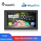 Мультимедийный видеопроигрыватель Podofo, плеер на Android 9,1, с 7-дюймовым экраном, радио, GPS, для Volkswagen, Ford, Nissan, Hyundai, Kia, Toyota, Opel, типоразмер 2 Din