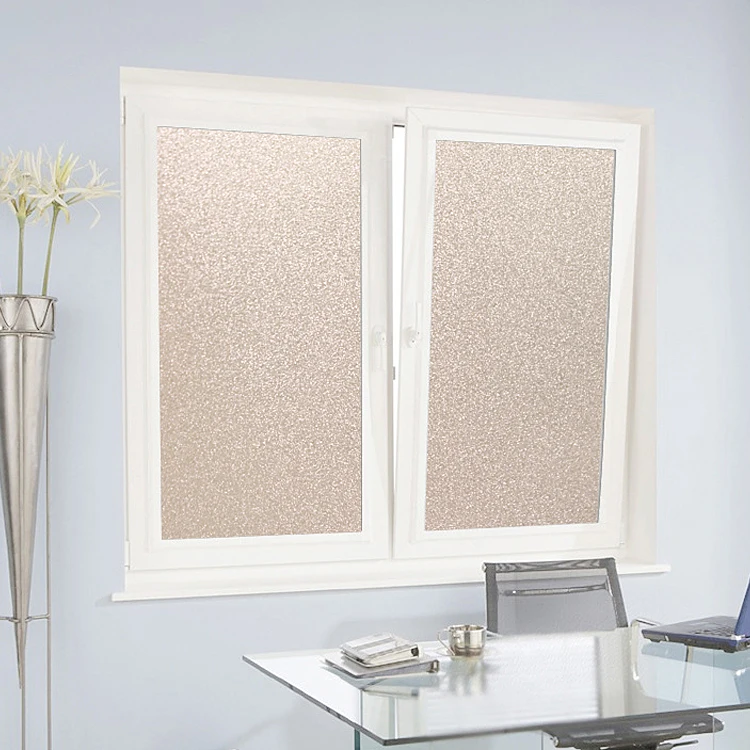 Наклейка матовое стекло без клея Золотая цветная пленка для окна ПВХ