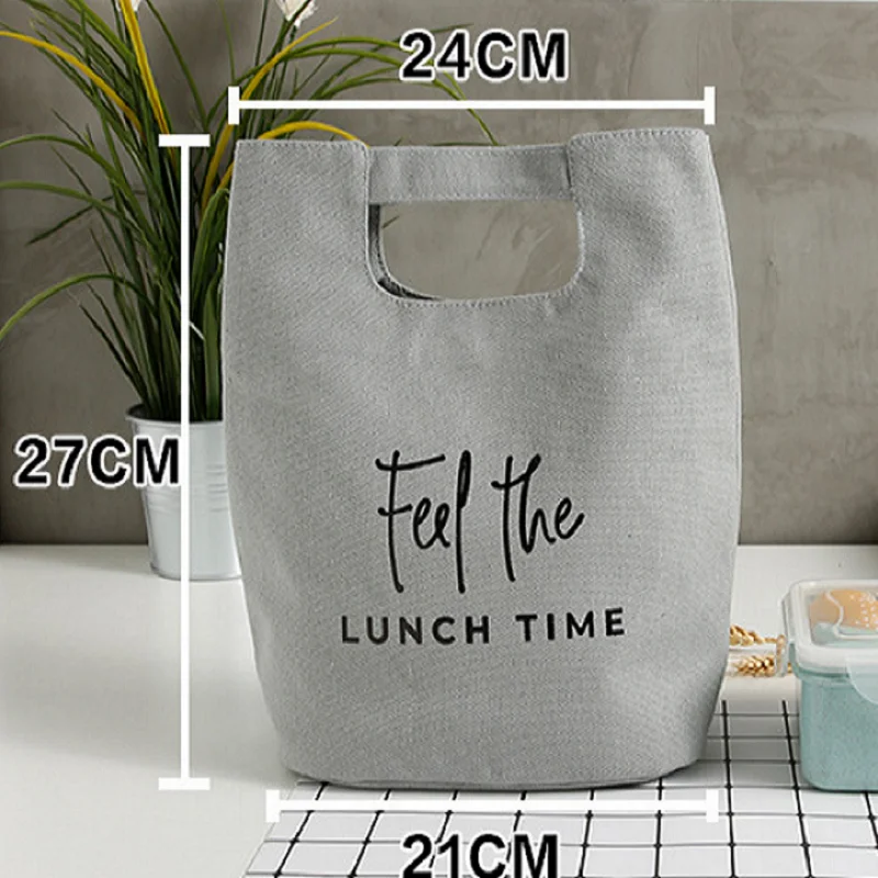 

Insulated Lunch Bags Portable Food Box Container Thick Aluminum Foil Canvas Pouch Thermal Cold Warm Picnic Lunch Outing Bags