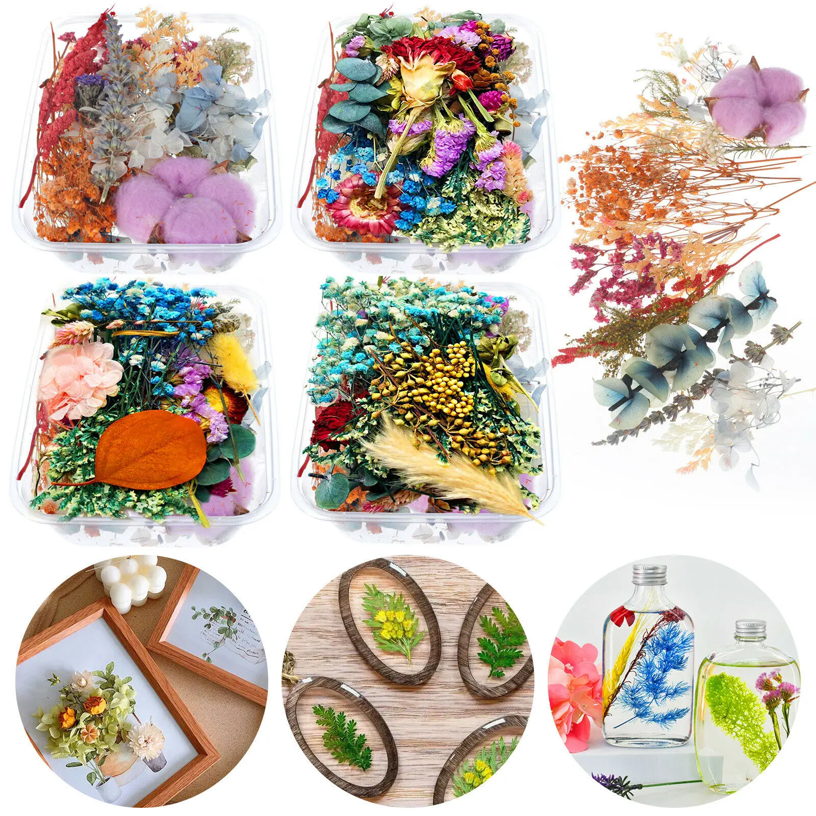 

DIY Dried Flowers Scattered Aromatherapy Candle Epoxy Resin Pendant Making Craft