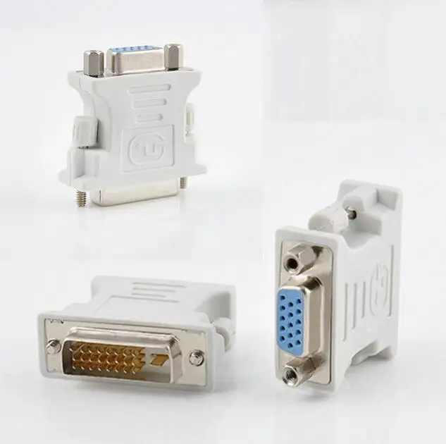 15 Pin DVI-D Женский адаптер 24 + 1 pin мониторы видео конвертер для мужчин в VGA Новый
