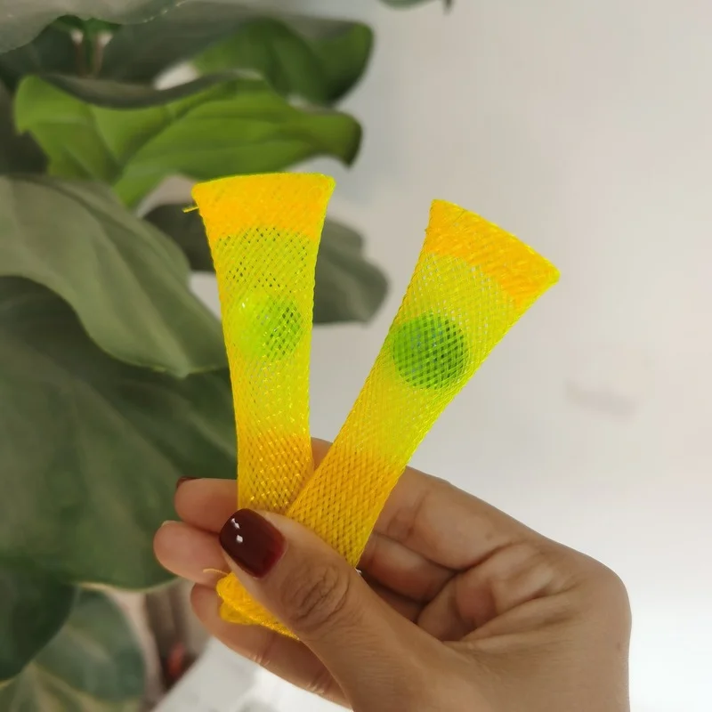 

Sensory Toys Marbles Ball Autism Adhd Anxiety Therapy Toys Stress Relief Hand Fidget Toys Braided Mesh Easy Bend With Marble