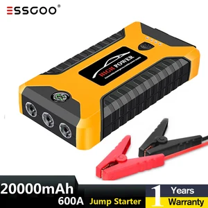 car jump starter power bank 20000ma 600a 12v output portable emergency start up charger for cars booster battery starting device free global shipping