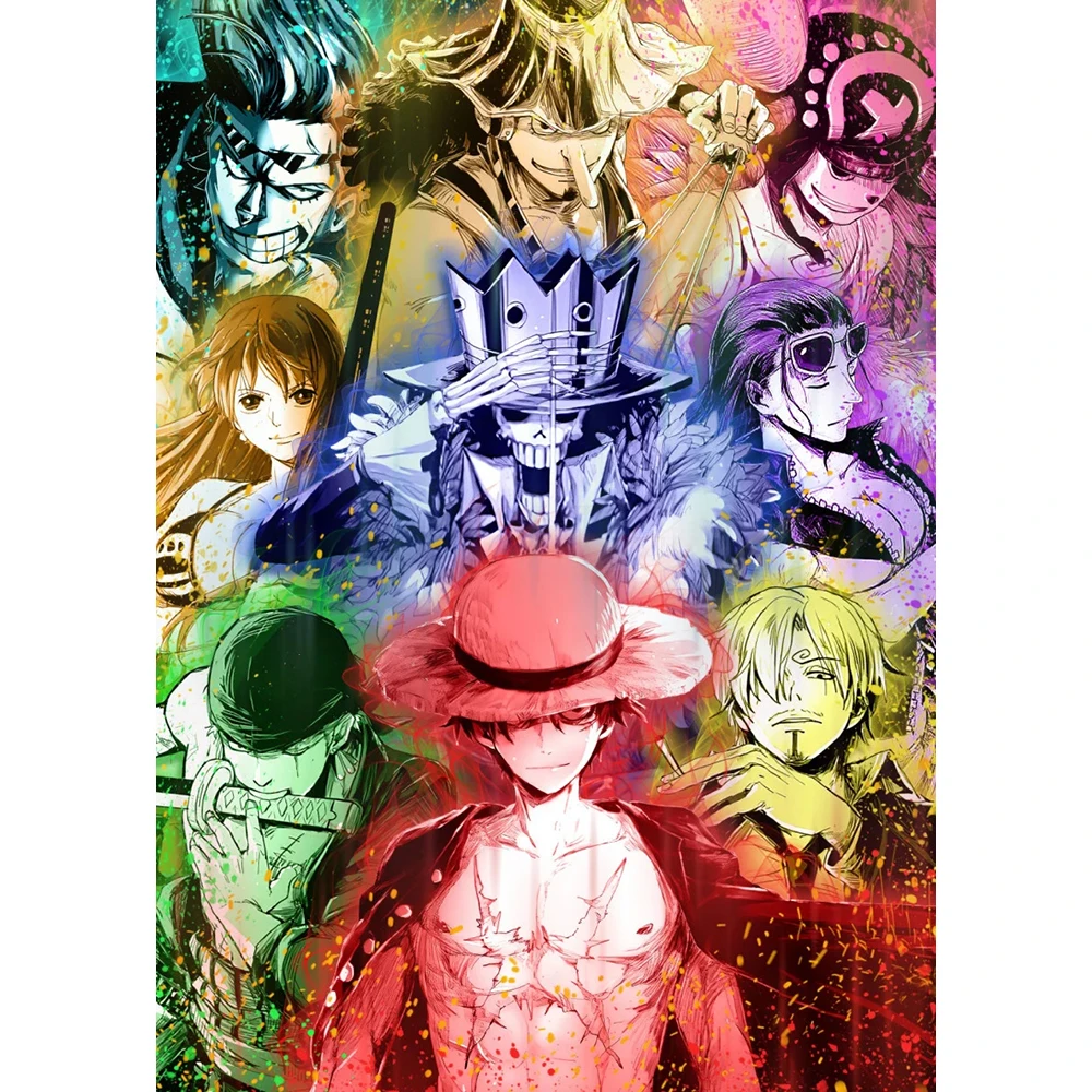 

Full Round Drill Diamond One Piece 5D Embroidery Cross Stitch Picture Japan Anime Character Mosaic Wall Art Painting Home Decor