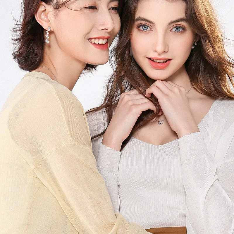 Вязаный длинный кардиган свободного покроя облегающий пляжный с v-образным