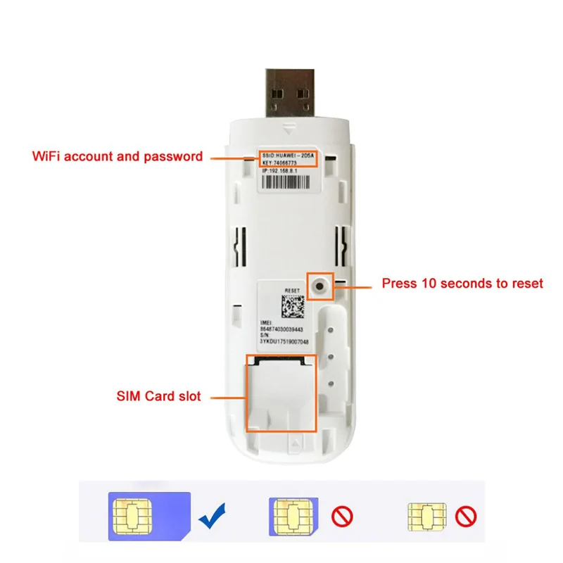 Разблокированный huawei E8372h-155 USB wifi-модем 4G 150 Мбит/с LTE FDD Band 1/3/5/7/8/20 аппарат, который не привязан к оператору сотовой связи полоса 38/40/41 3g мобильный usb-ключ