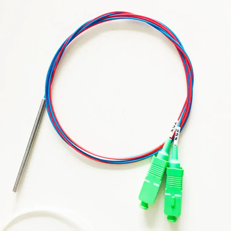 SCAPC 1X2 PLC одномодовый волоконно оптический разветвитель FTTH Сталь Тип трубки SCAPC1x2