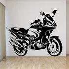 Крутая мотоциклетная виниловая наклейка на стену для детей, гостиной, спальни, аксессуары для украшения дома, самоклеящаяся наклейка на стену, декор HQ785