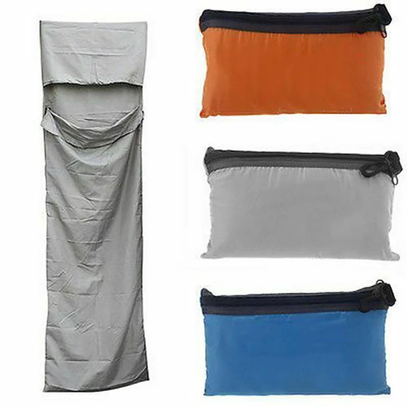 Портативный спальный мешок ультралегкий понж из полиэстера для отдыха на