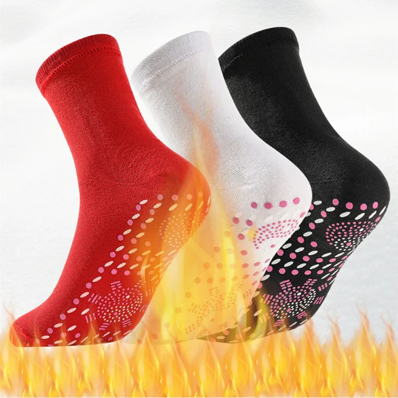 

Self-heating Socks Men Women Foot Massage Magnetic Therapy Health Socks Non-slip Dots Relieve Tired Winter Fever Warm Equipment