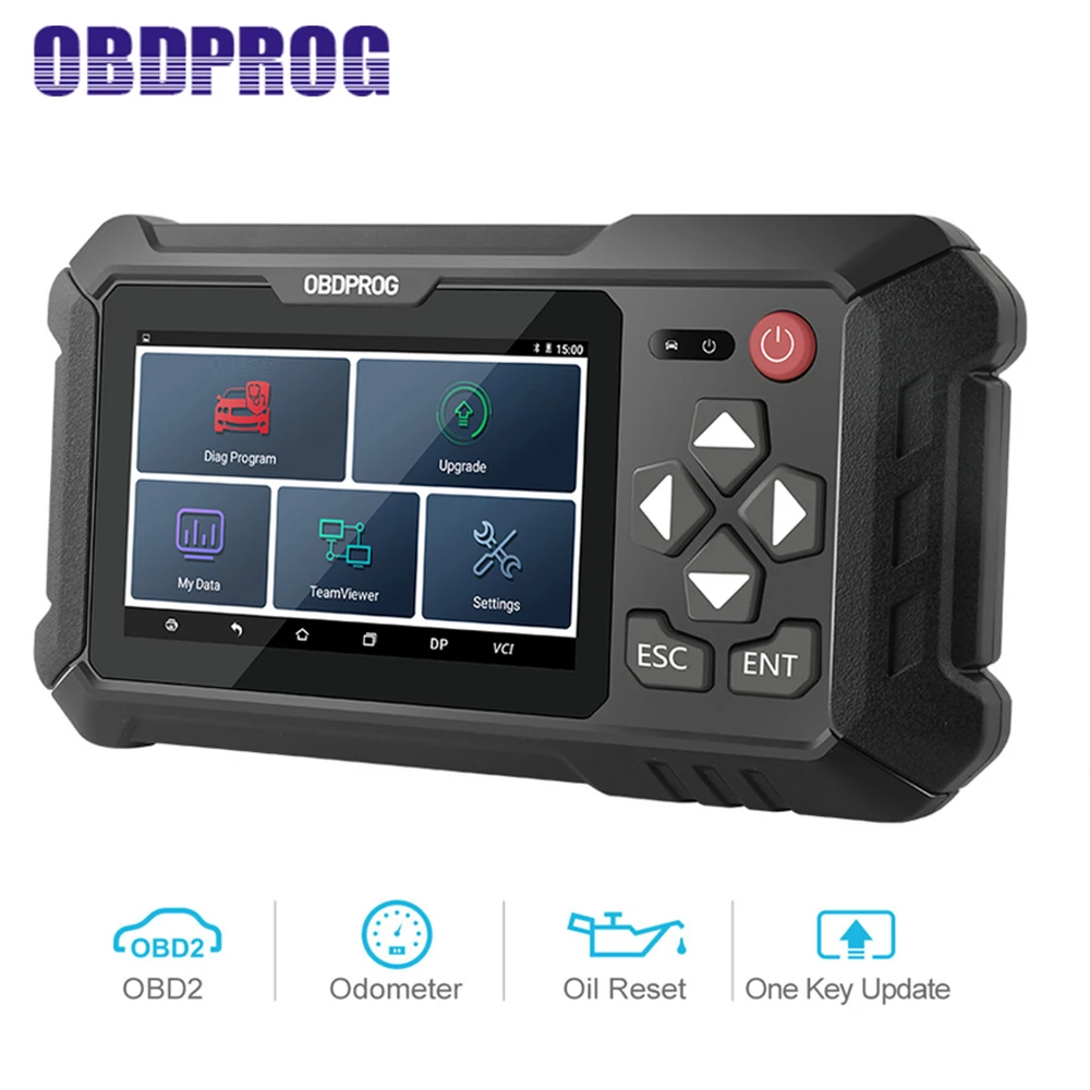 

OBDPROG M500 Professional OBD2 Scanner Oil Reset Adjustment Odometer Mileage Correction Read Clear Codes OBDII Auto Diagnostic