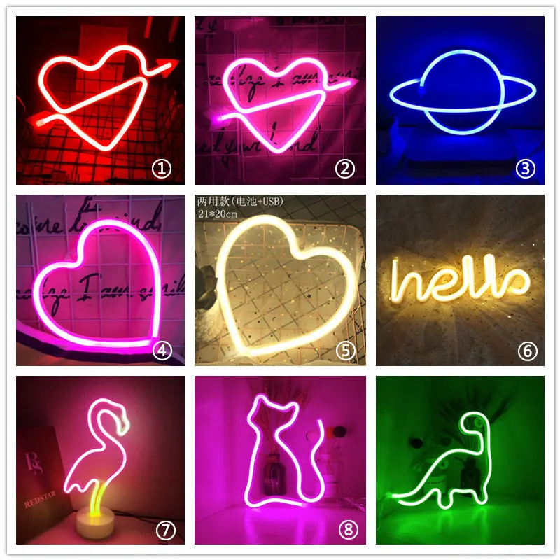 Светодиодная неоновая вывеска цветная Радужная летучая мышь облако любовь для