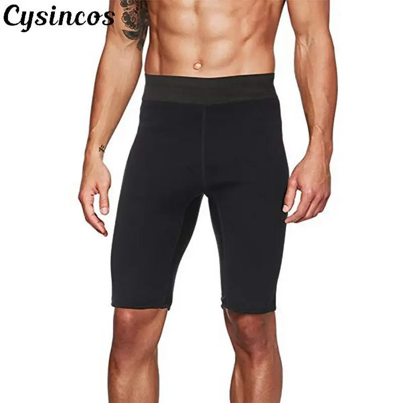 Мужские шорты для похудения CYSINCOS фитнеса из неопрена похудения|Корректирующее
