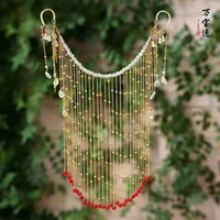 hanfu face curtain ancient style cover face tassel veil ancient decorations female hair accessories anime mask for face