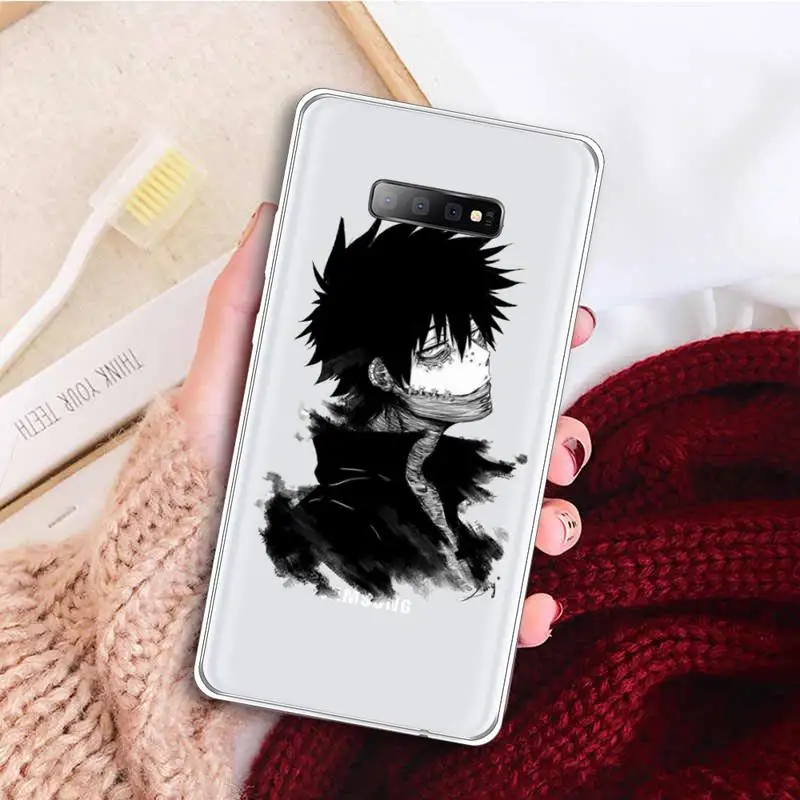 

dabi boku no hero academia manga Phone Case Transparent for samsung A 21s 50 51 71 S 8 9 20 20fe note 10 20 ultra plus
