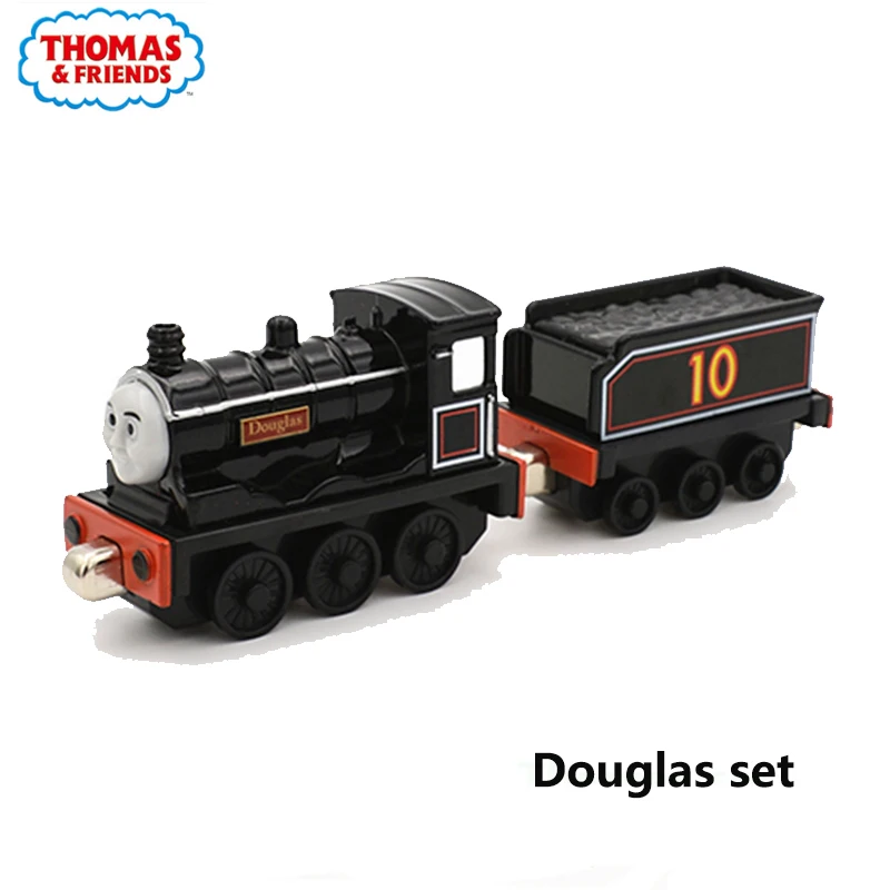 Douglas set Genunie Томас и его друзья Trackmaster 1:43 картонная коробка сплав магнитный поезд ударопрочный высокое качество автомобиль детские игрушки подарок - Цвет: Douglas set