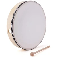 new 2 pcs 6 inch hand drum kids percussion wood frame drum with drum stickearly education educational toy hand drum