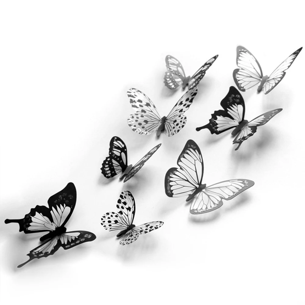 Творческий 36 шт/партия 3D для детей с украшением в виде кристаллов бабочка