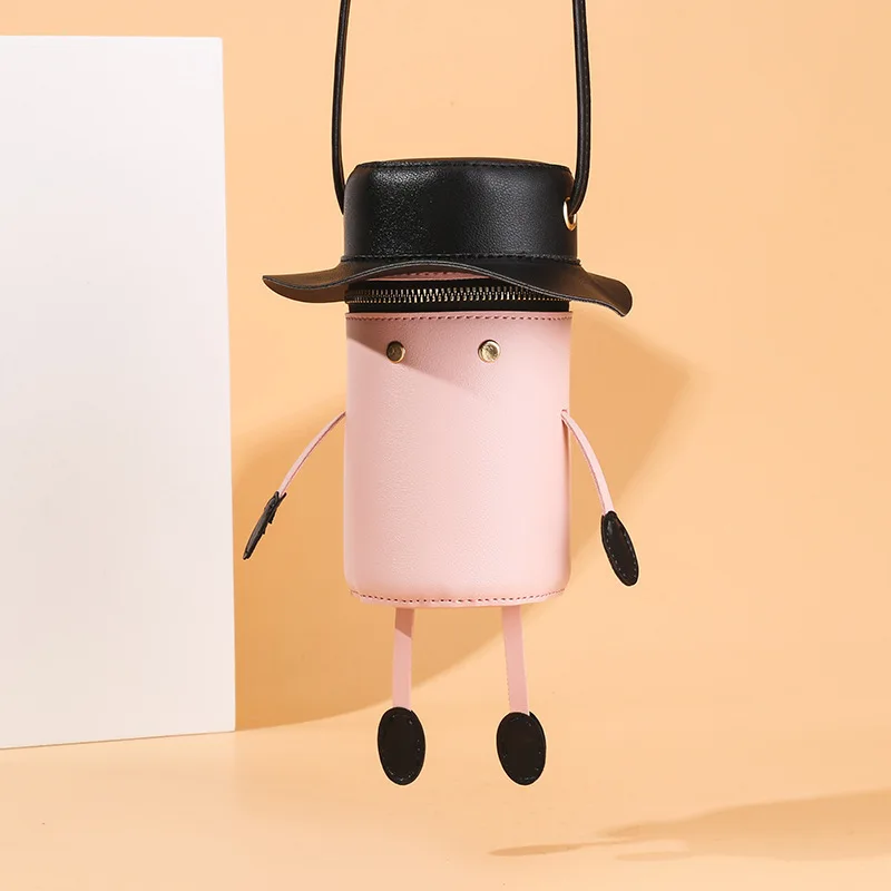 

The new slanted cross-girlie girl bandwagon fashion cartoon mobile phone mini bag to give his girlfriend a gift wallet