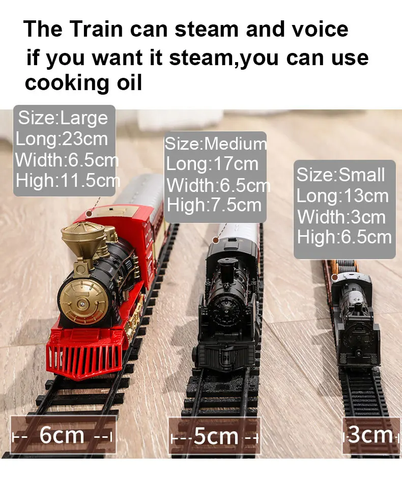 Классический электрический игрушечный поезд детский сделай сам трек железная