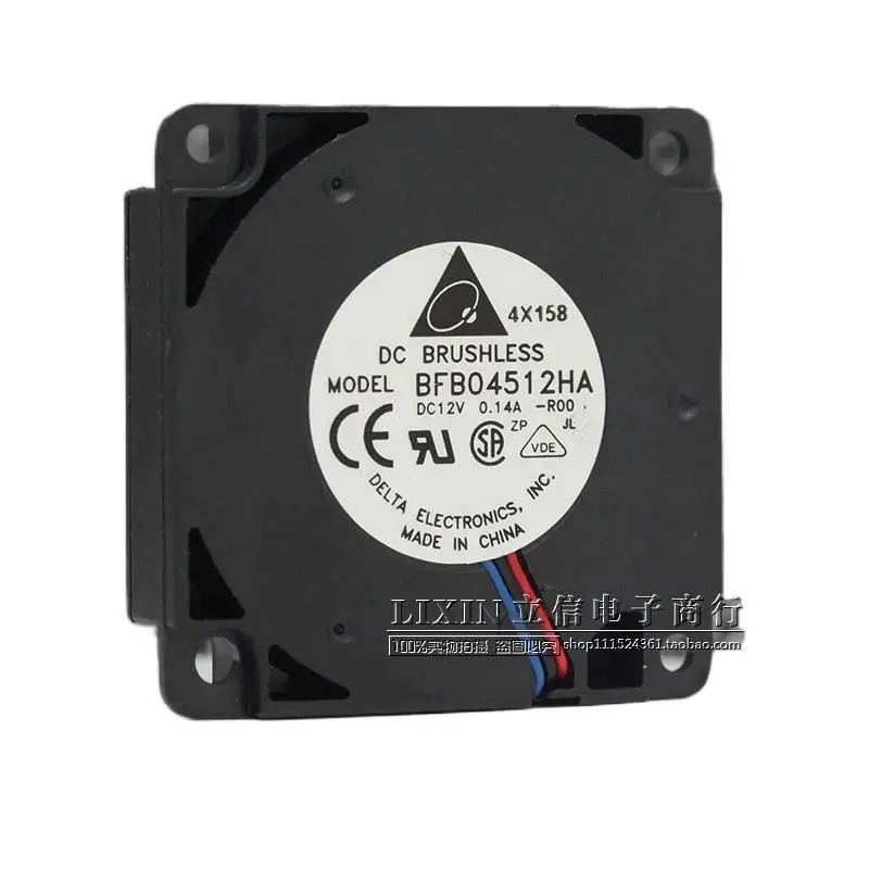 Турбинный вентилятор для 3D-принтера Delta BFB04512HA -ROO, 4,5 см, воздушный барабан, 12 В, а, охлаждающий вентилятор, кулер 45x45x10 мм