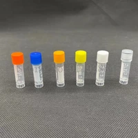 100200300500 1 8ml plastic screw mouth freeze pipe with leakproof washertransparent graduated cryovialreagent storage tube