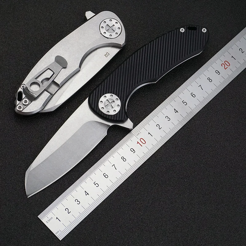Новый складной нож F3-G10 D2 лезвие G10 + стальная ручка Карманный Походный охотничий