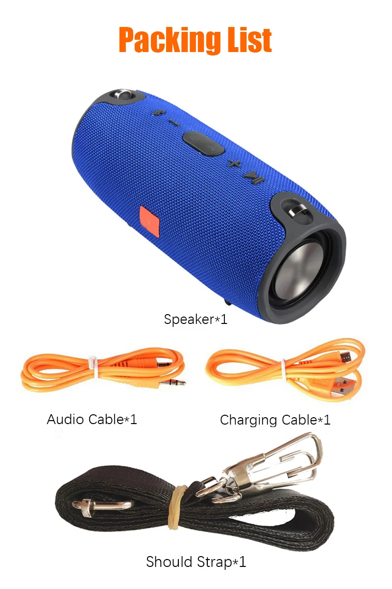 Беспроводной 20 Вт портативный Bluetooth динамик Водонепроницаемый Открытый xtreme динамик Саундбар сабвуфер Громкий динамик для Xiaomi телефон ПК