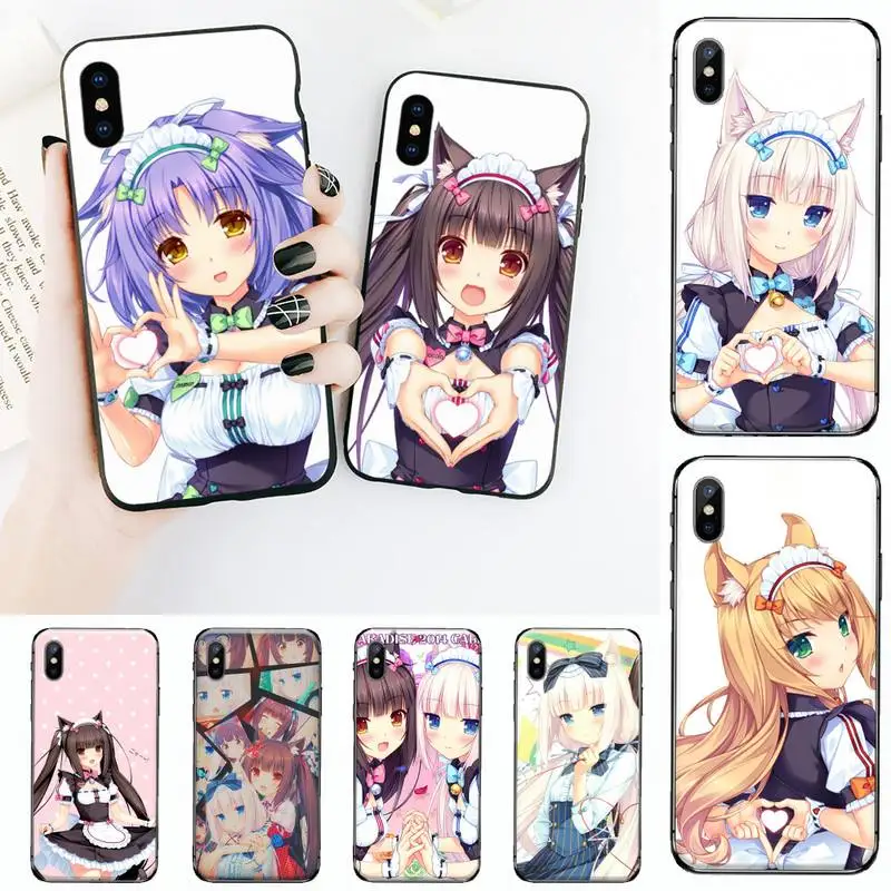 Nekopara Chocola ванили для девушек женщин чехол мобильного телефона iPhone 11 12 Ipad мини iPad pro