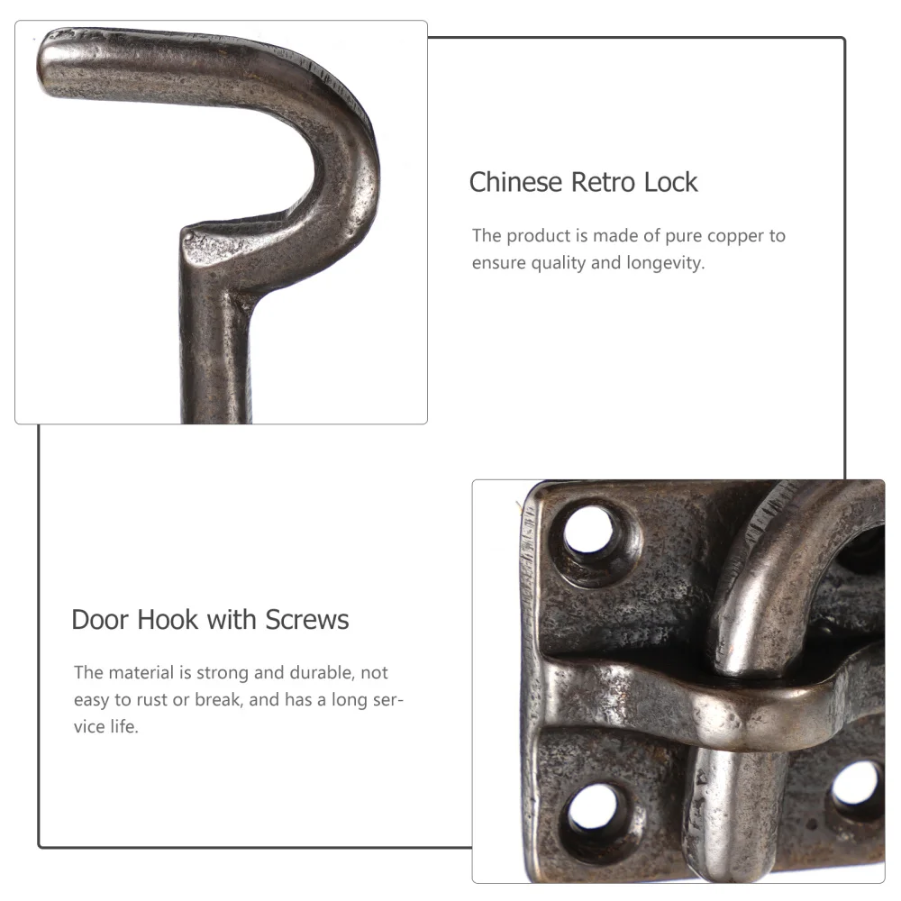 

1pc Window Hasp Hook Accessories Sliding Window Support Hook with Screws