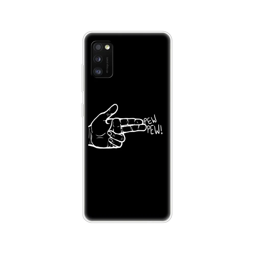 Силиконовый чехол для Samsung Galaxy A41 мягкая задняя крышка телефона из ТПУ 6 1 дюйма