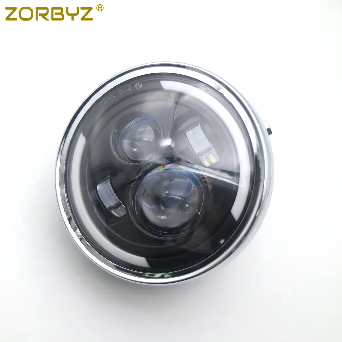 ZORBYZ 7 ''черная светодиодная круглая Модифицированная фара с хромированной