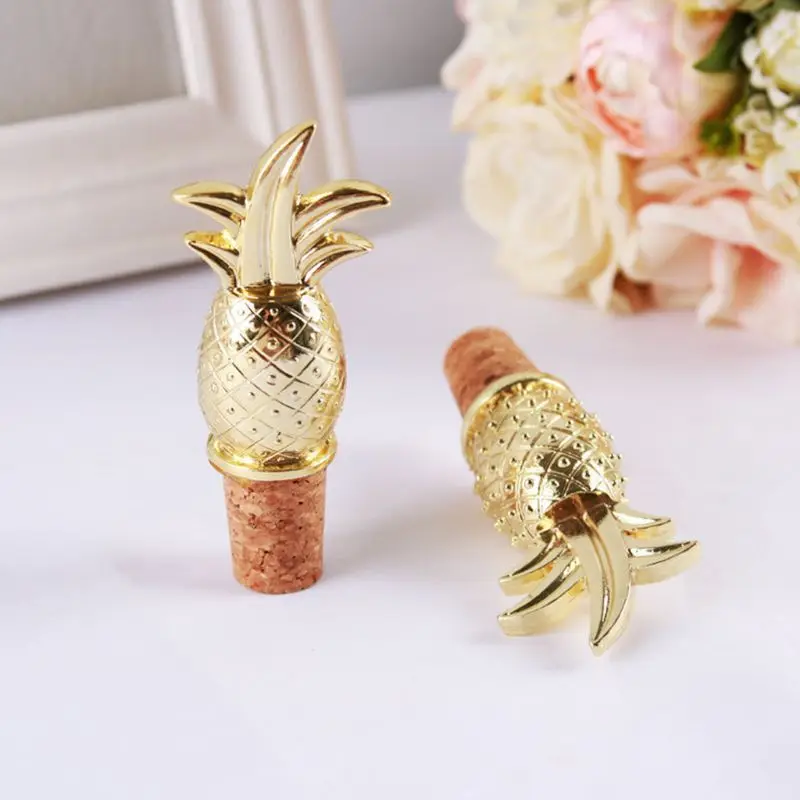 Creative Pineapple Champagne Red Wine Bottle Stopper Cork Plug Wedding Party Decorations Business Travel Souvenirs