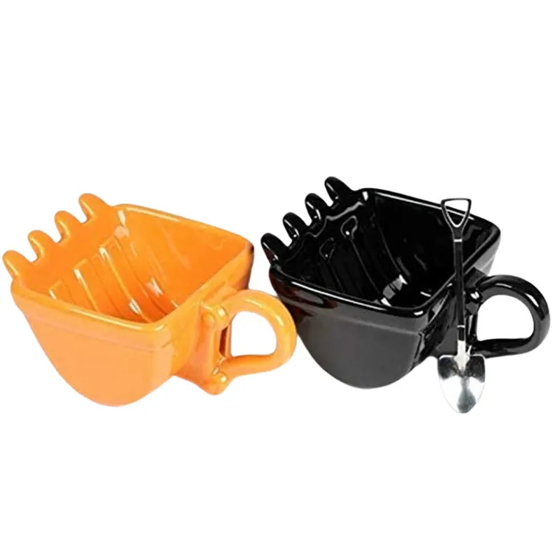 Креативная кофейная чашка экскаватор ковш дизайнерские кружки для молока кофе